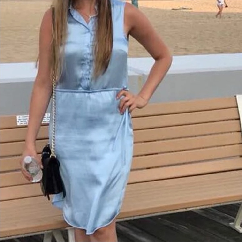 Silky blue H&M dress